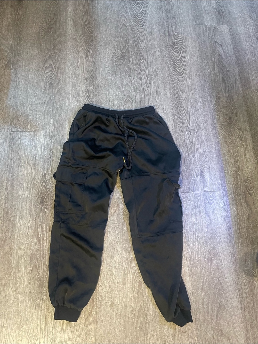 Heartloom Knit Jogger Women Lounge Pant Size S Elastic Waist Black Pockets